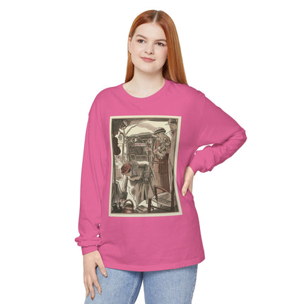 Bric-A-Brac by Fernand Siméon Garment-dyed Long Sleeve T-Shirt
