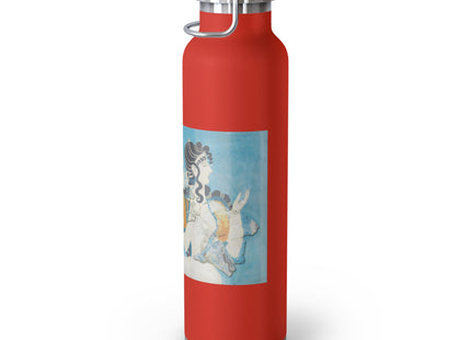 Reproduction of Ladies in Blue by Emile Gilliéron Copper Vacuum Insulated Bottle, 22oz