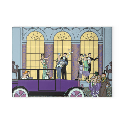 Au Revoir by George Barbier Glass Cutting Board