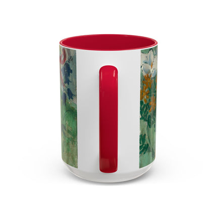 Flowers by August Babberger Colorful Mugs (11oz, 15oz)