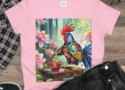 Cyberpunk Rooster Cotton Tee