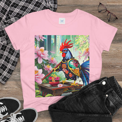 Cyberpunk Rooster Cotton Tee