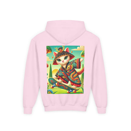 Dragon Dance on Wheels Youth Hooded Sweatshirt – Bold Motion & Fearless Style