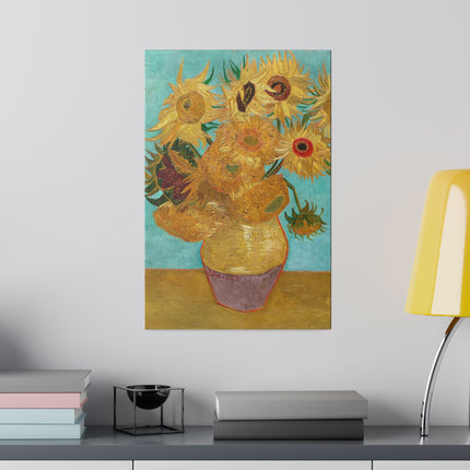 Vase with Twelve Sunflowers by Vincent Van Gogh Matte Canvas, Stretched, 0.75”