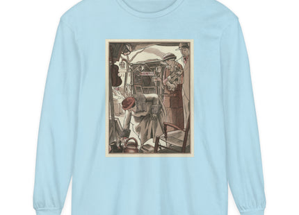 Bric-A-Brac by Fernand Siméon Garment-dyed Long Sleeve T-Shirt