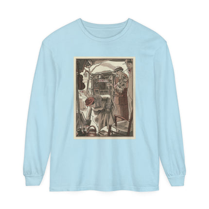 Bric-A-Brac by Fernand Siméon Garment-dyed Long Sleeve T-Shirt