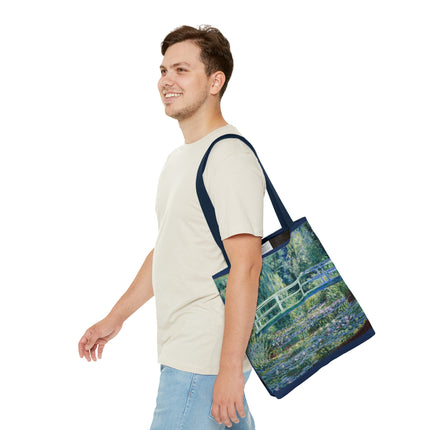 Water Lilies and Japanese Bridge by Claude Monet Tote Bag (AOP)