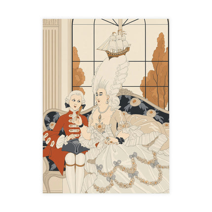 👑💌 The Duchess Postcards With Envelopes – George Barbier Art Deco Aristocratic Elegance