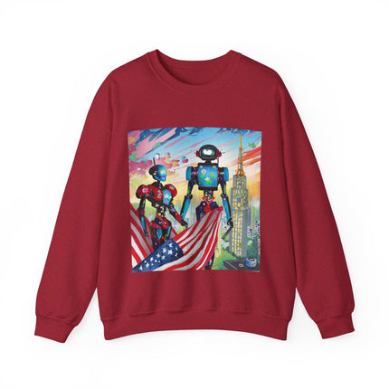 High Fashion Cyberpunk CIA Robots Unisex Heavy Blend™ Crewneck Sweatshirt