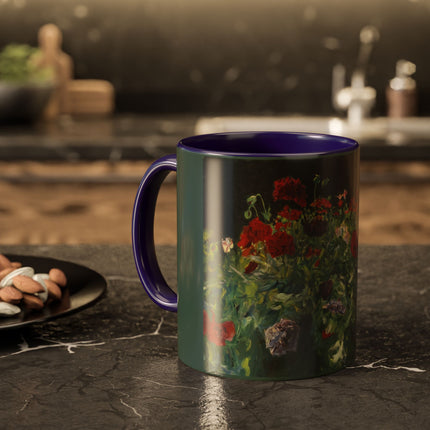 A Study of Poppies for Carnation, Lily, Lily, Rose by John Singer Sargent Colorful Mugs (11oz, 15oz)