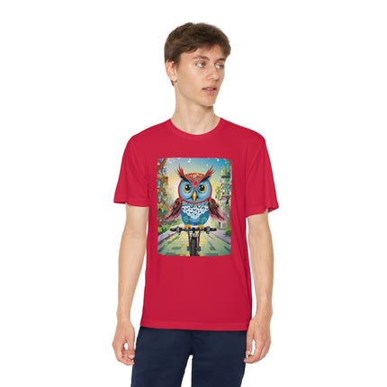 Cycling Owl Youth Competitor Tee – Urban Adventure & Playful Energy