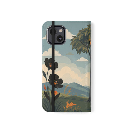 🌳🌺 The Ladies Of The Garden Swing Flip Case – Art Deco Floral Adventure