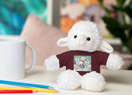 Candy Cane Timekeeper Bunny Stuffed Animals with Tee