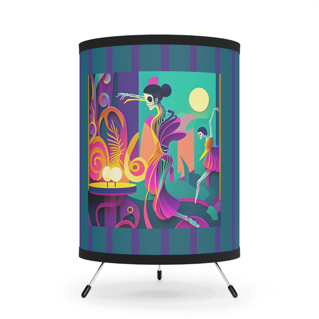 Dance of the Skeleton Ballerinas Tripod Lamp