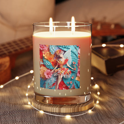 Hibiscus Fairy Scented Candle - Full Glass, 11oz - The White Tea & Fig, The Lavender & Sage, and The Ocean Mist & Moss