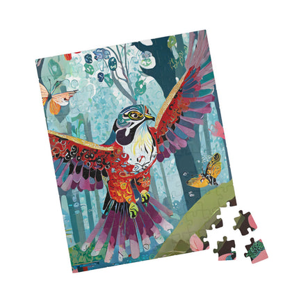 A Colorful Raptor Puzzle (110, 252, 520, 1014-piece)