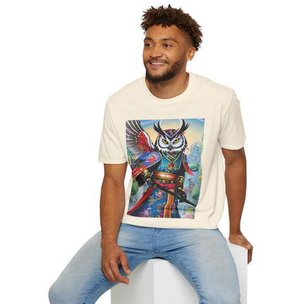 Cyberpunk Samurai Owl Softstyle T-Shirt