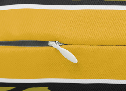 Golden Embrace Spun Polyester Lumbar Pillow