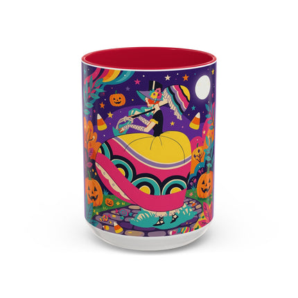 🌙🎃 The Lady Of Moonbeam Hollow Colorful Mug – Whimsical Halloween Charm