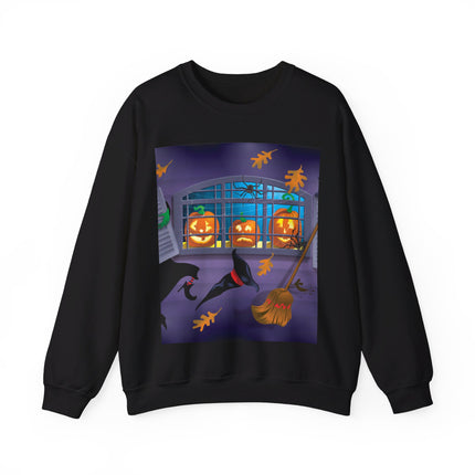 Whimsical Halloween Mischief Unisex Heavy Blend™ Crewneck Sweatshirt