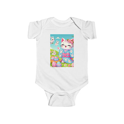 Springtime Kitten’s Easter Joy Infant Fine Jersey Bodysuit