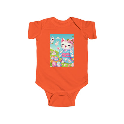 Springtime Kitten’s Easter Joy Infant Fine Jersey Bodysuit