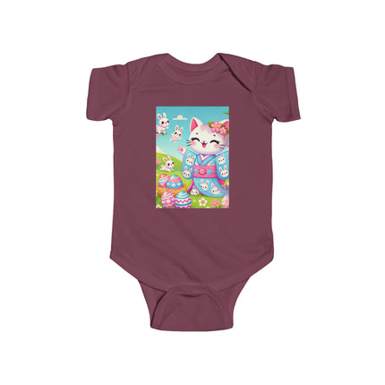 Springtime Kitten’s Easter Joy Infant Fine Jersey Bodysuit