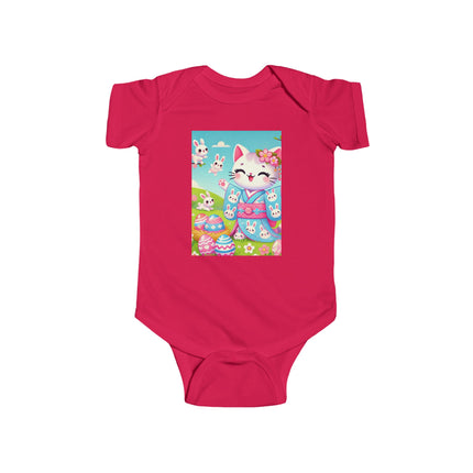 Springtime Kitten’s Easter Joy Infant Fine Jersey Bodysuit