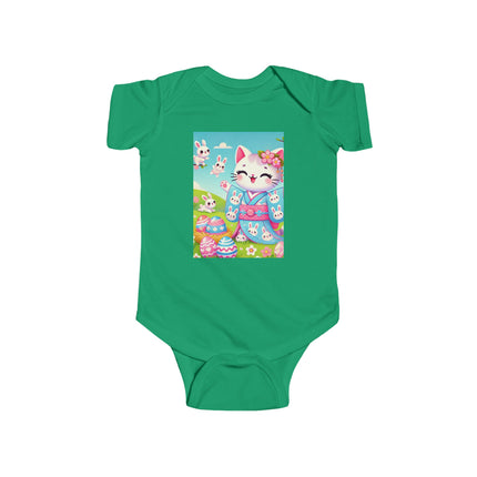 Springtime Kitten’s Easter Joy Infant Fine Jersey Bodysuit