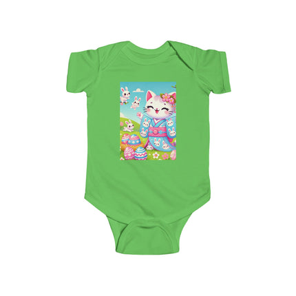 Springtime Kitten’s Easter Joy Infant Fine Jersey Bodysuit