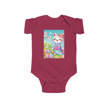 Springtime Kitten’s Easter Joy Infant Fine Jersey Bodysuit