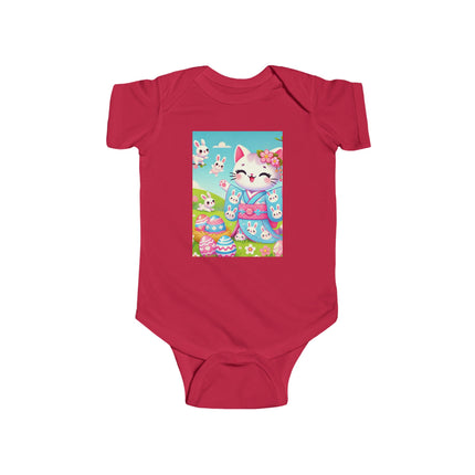 Springtime Kitten’s Easter Joy Infant Fine Jersey Bodysuit