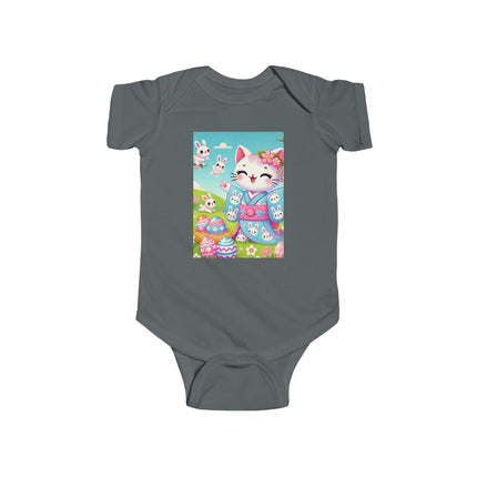 Springtime Kitten’s Easter Joy Infant Fine Jersey Bodysuit