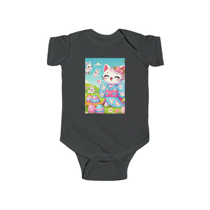 Springtime Kitten’s Easter Joy Infant Fine Jersey Bodysuit