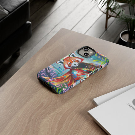 Cybernetic Red Panda Phone Cases