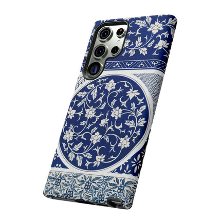 Blue Flower Pattern by Owen Jones Phone Cases
