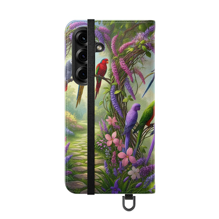 🧚🦜 Lavender-Winged Fairy Flip Case – Dreamy Elegance & Spring Whimsy