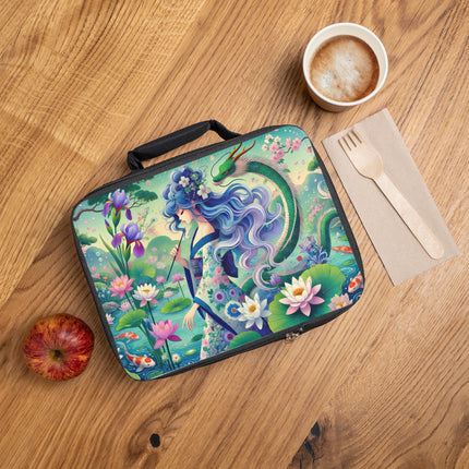 Fairy of the Koi Pond Lunch Bag – Mystical Harmony & Pond Enchantment