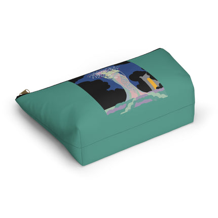 Butterfly Enchantress Cosmetic Bag – Ethereal Art Deco Magic & Pastel Dream