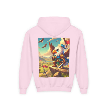 Watchful Guardian Youth Hooded Sweatshirt – Strength, Vision & Heroic Adventure