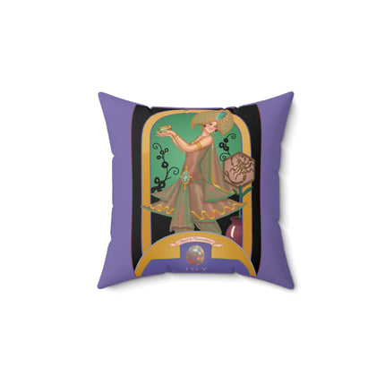 October & Opal, Tourmaline (from the Gem Series) by Sofia Chiostri Spun Polyester Square Pillow