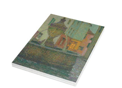 La Fontaine by Henri Le Sidaner Postcards (envelopes included) - Bundles of 10, 30, 50 Pieces