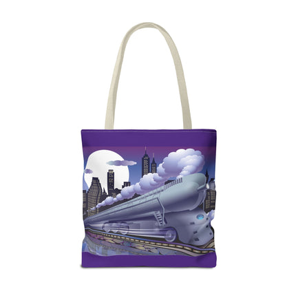 The Art Deco Bullet Train Tote Bag (AOP)