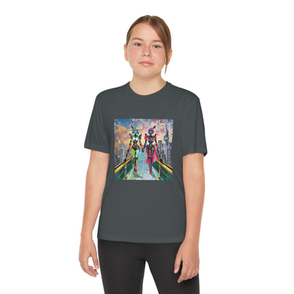 Cyber Punk Robot Models Youth Competitor Tee