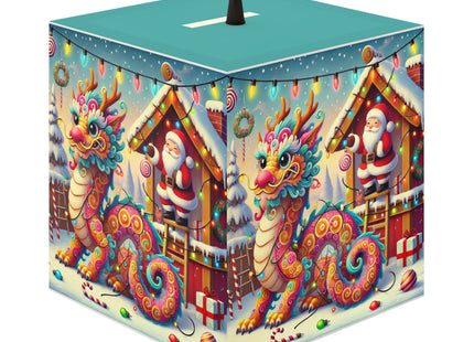 Playful Dragon's Christmas Light Cube Lamp