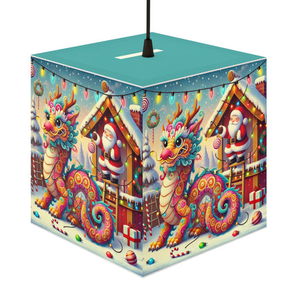 Playful Dragon's Christmas Light Cube Lamp