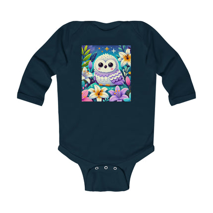Enchanted Baby Owl Long Sleeve Bodysuit – Moonlit Lily Garden Design