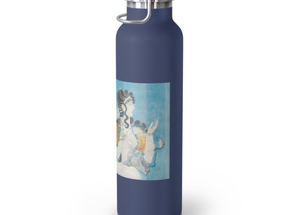 Reproduction of Ladies in Blue by Emile Gilliéron Copper Vacuum Insulated Bottle, 22oz