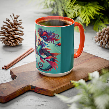 Mermaid & Sea Dragon Mug – Ocean Guardian & Mythic Beauty