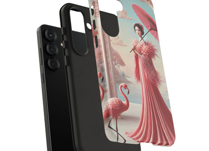 Petals, Porcelain, and Flamingos Phone Cases